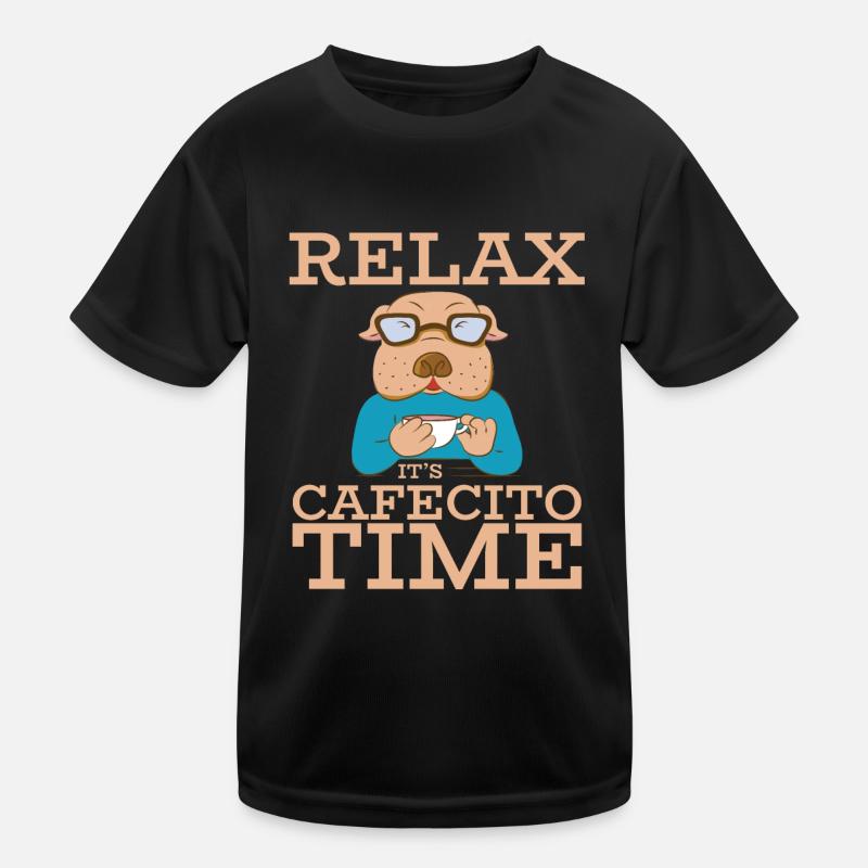 Amateur de Cafecito Buvant du café cubain Cafecito Mix T-shirt sport Enfant