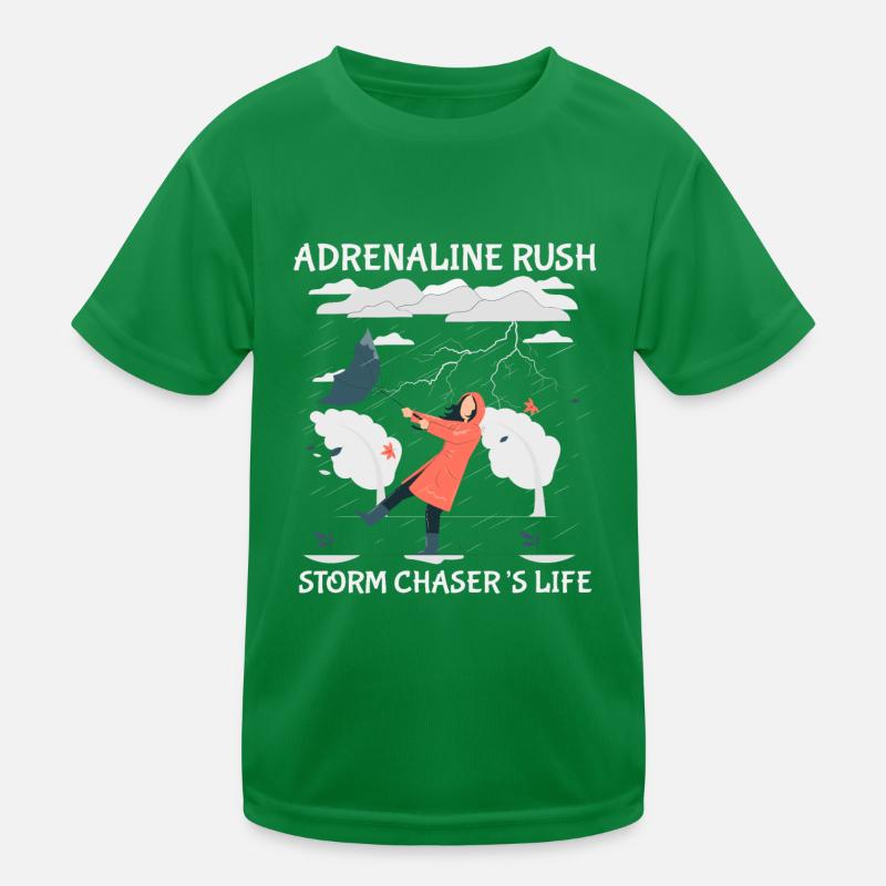 Storm Chasing: Adrenaline rush Kids Functional T-Shirt