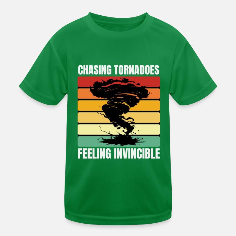 Storm Chasing: Feeling Invincible Kids Functional T-Shirt