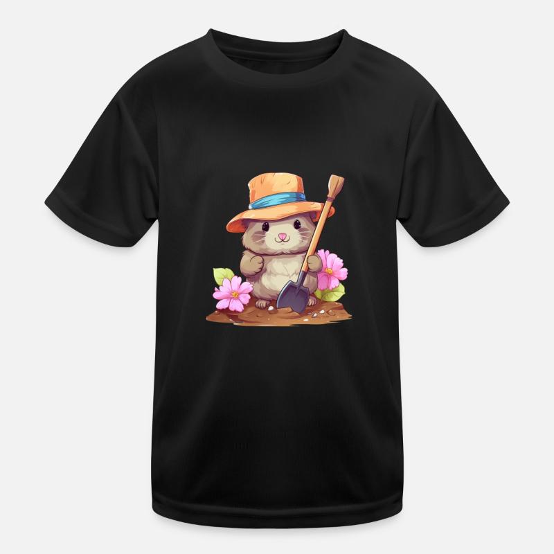 Comic Garden Mole Kids Functional T-Shirt