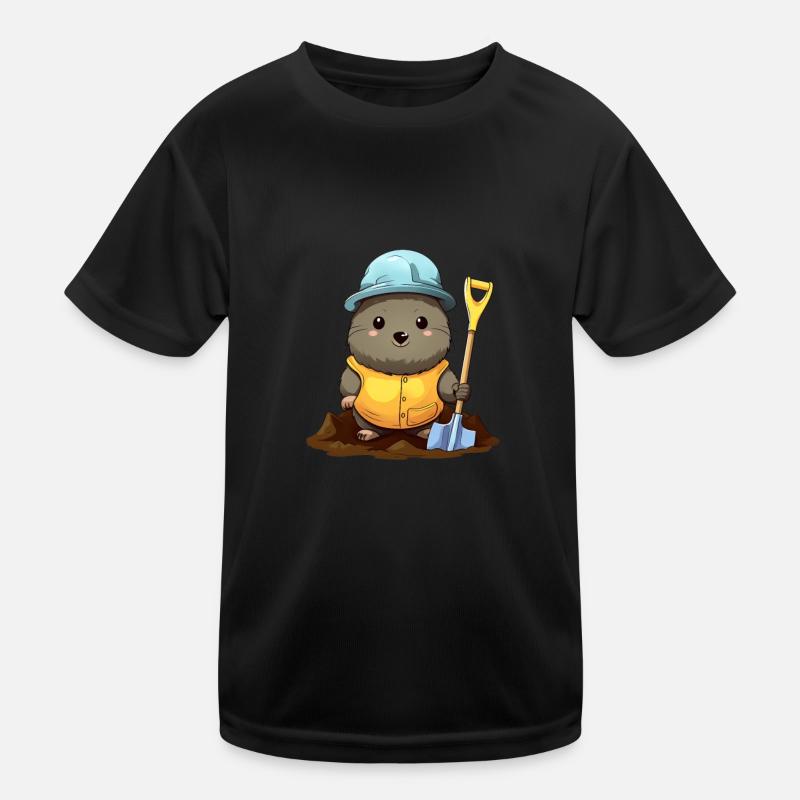 Constructeur de taupe mignon T-shirt sport Enfant