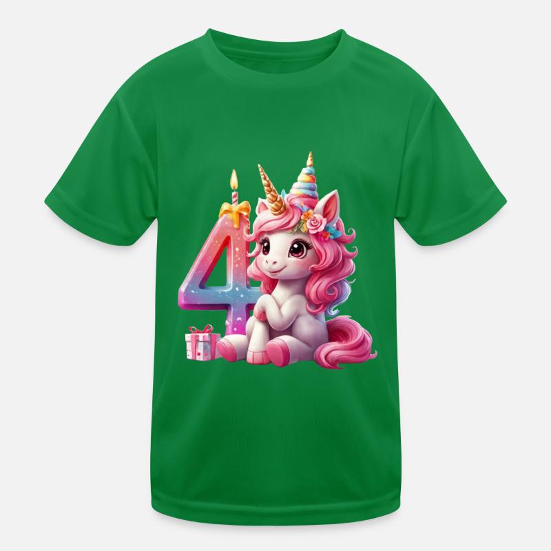 4 ANS LICORNE 4E ANNIVERSAIRE T-shirt sport Enfant