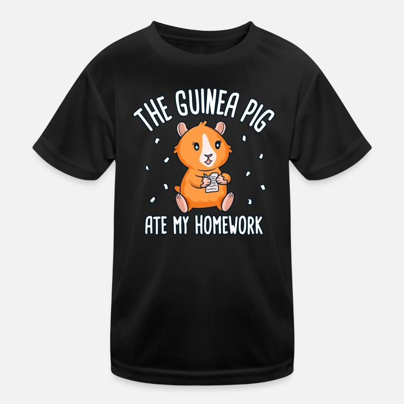 Le cochon d’Inde a mangé des devoirs T-shirt sport Enfant