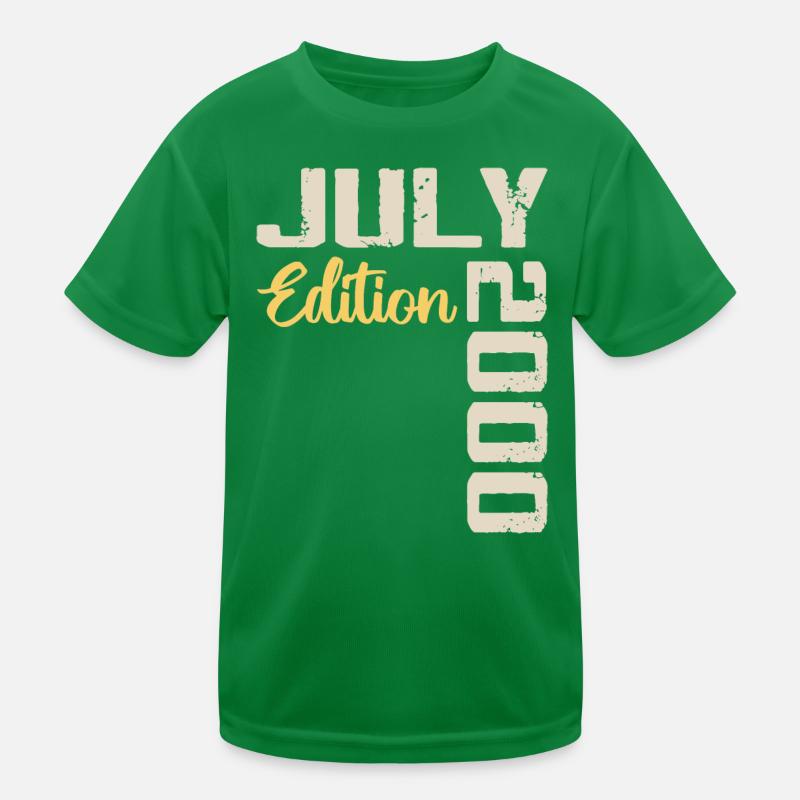 Juli 2000 Geburtstagsshirt Juli 2000 Kinder Funktions-T-Shirt