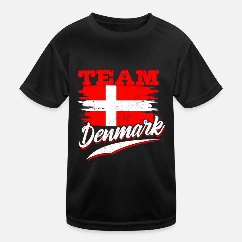 Danimarca Maglietta sportiva per bambini