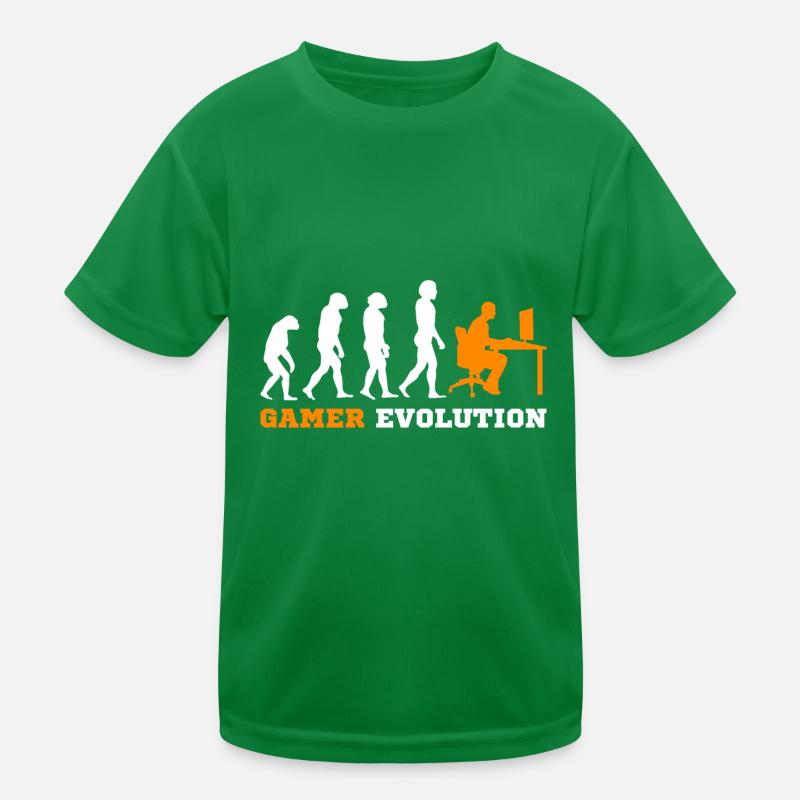 Evolution Gamer Kinder Funktions-T-Shirt