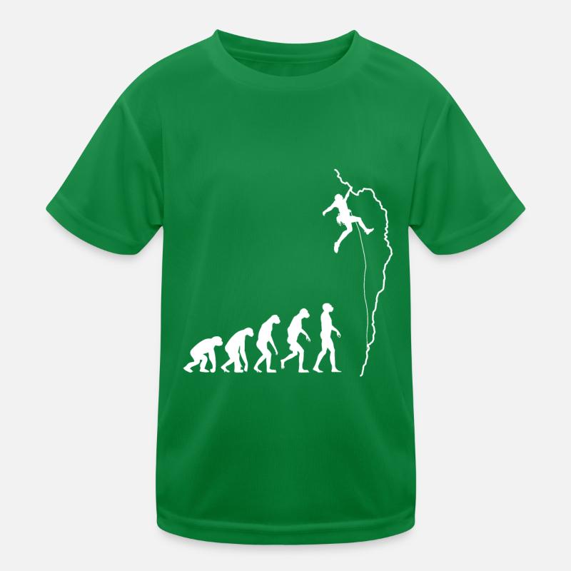Escalade évolution grimpeur rocher cadeau T-shirt sport Enfant