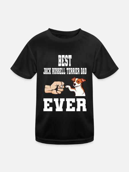 Dog Dad Jack Russell Terrier Dog Gift - Kids Functional T-Shirt - black