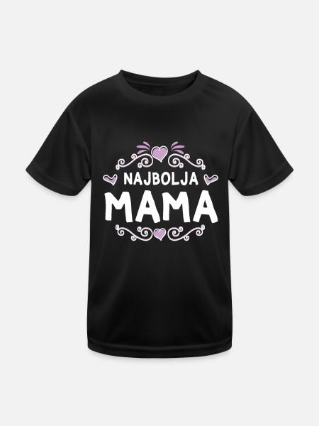 Najbolja Mama I Meilleur cadeau de fête des mères - T-shirt sport Enfant - noir - Devant