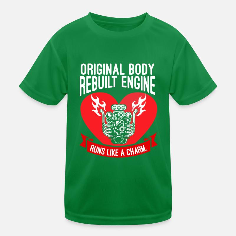 Original Body rebuilt engine Heart Surgery Herz Kinder Funktions-T-Shirt