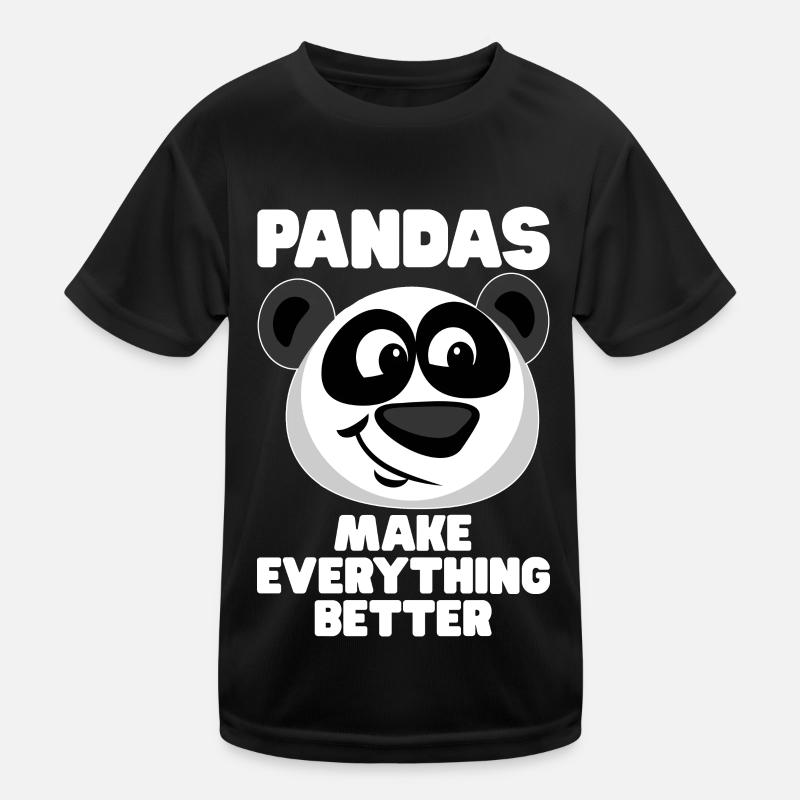 Pandas Make Everything Better - Panda Spruch Kinder Funktions-T-Shirt