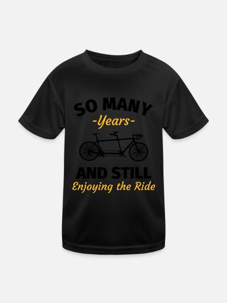 Goldene Hochzeit lustige Sprüche - Kinder Funktions-T-Shirt - Schwarz - Vorne