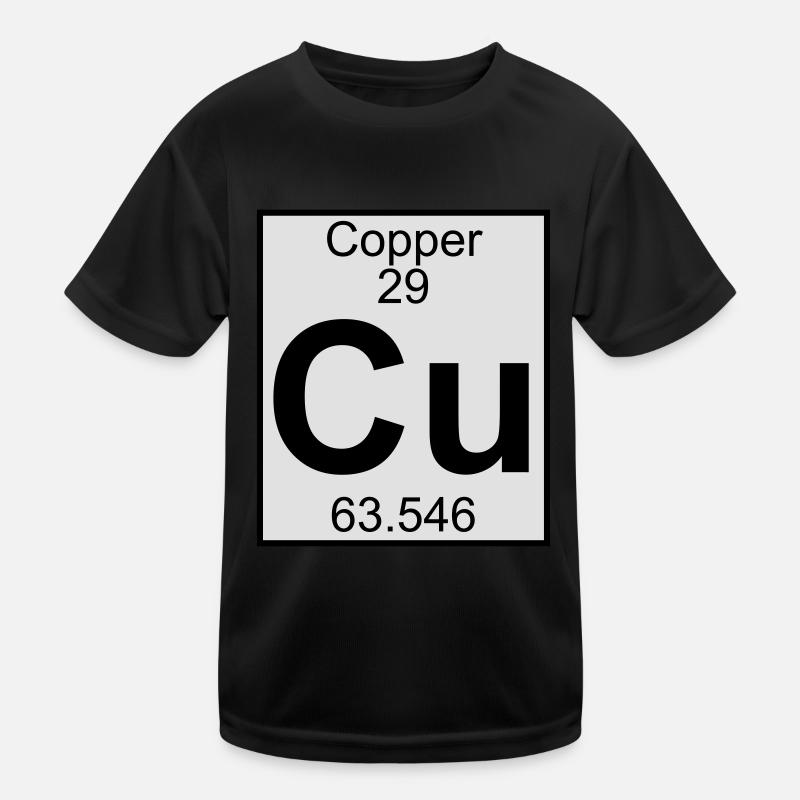 Copper (Cu) (element 29) Kids Functional T-Shirt