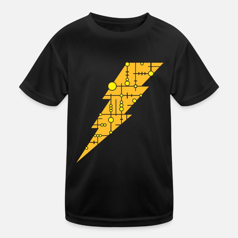 Blitz (Muster) Kinder Funktions-T-Shirt