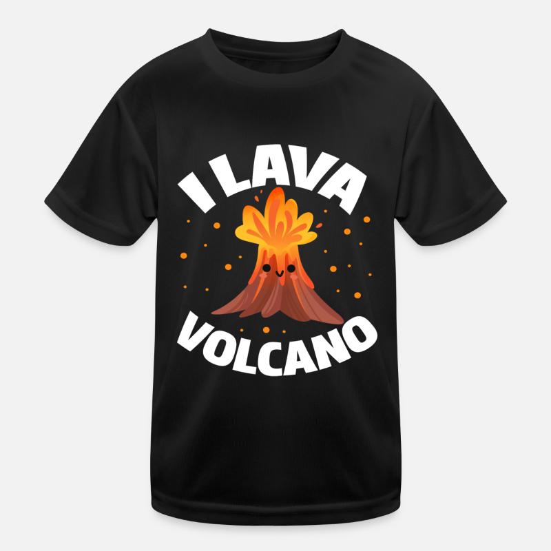 I Lava Volcano Kids Functional T-Shirt