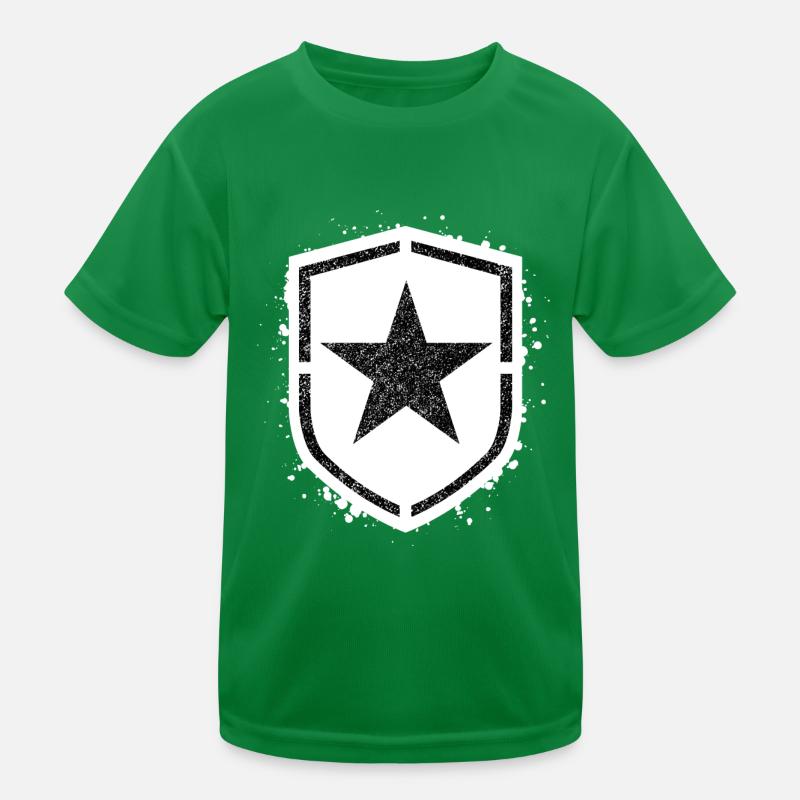 Sponge stencil Star inside shild Kids Functional T-Shirt