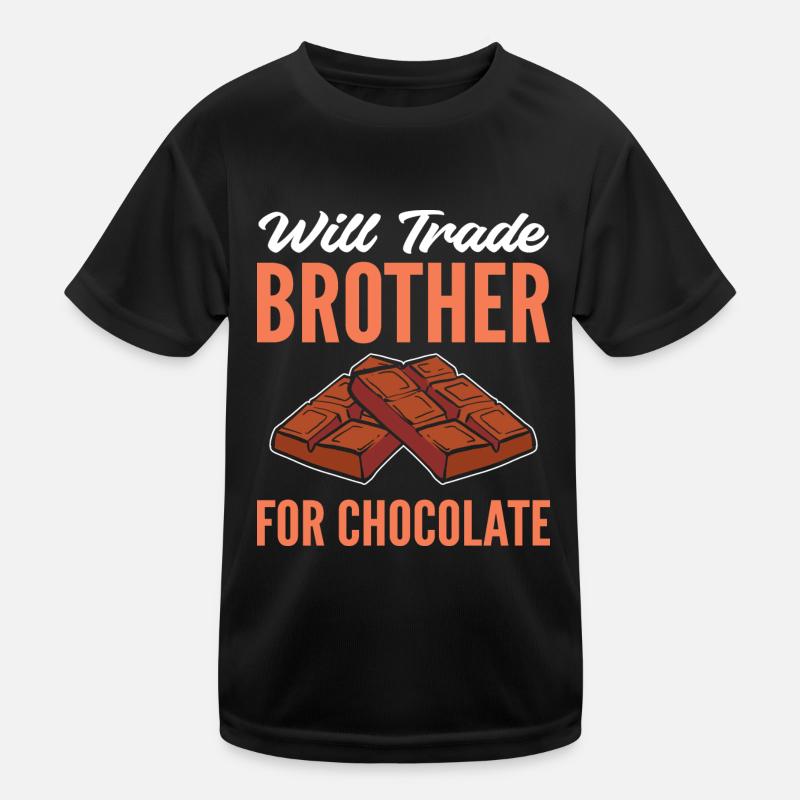 Wird Bruder handeln Naschkatze Gift Kinder Funktions-T-Shirt
