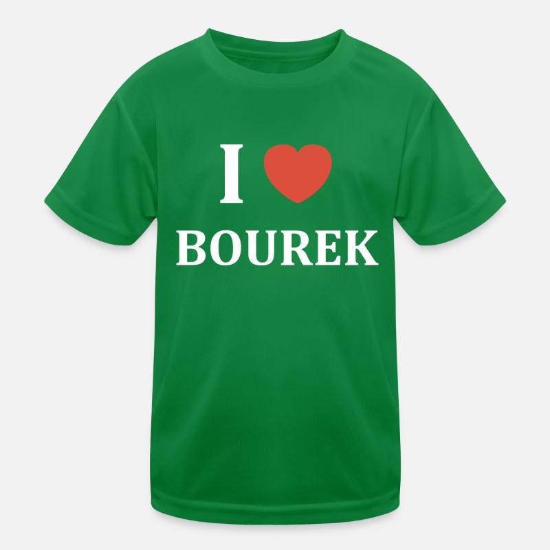 i love Bourek Kids Functional T-Shirt