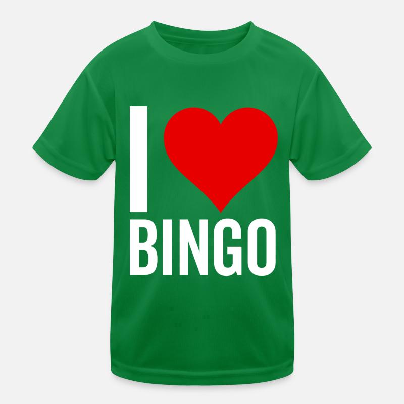 I Love Bingo Kids Functional T-Shirt