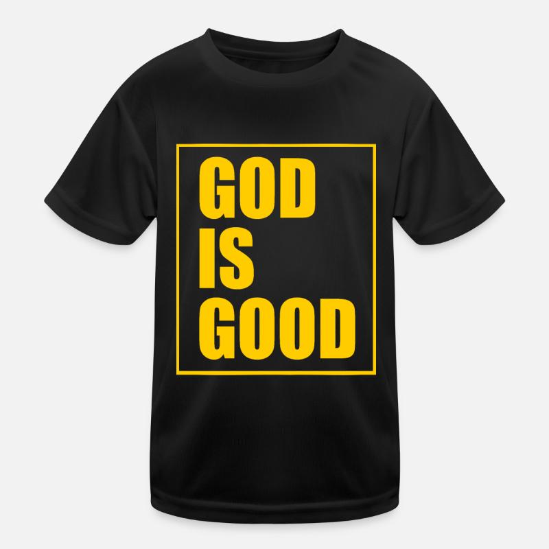 God is good T-shirt sport Enfant