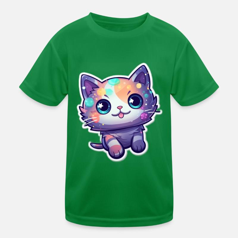 Un mignon chat T-shirt sport Enfant