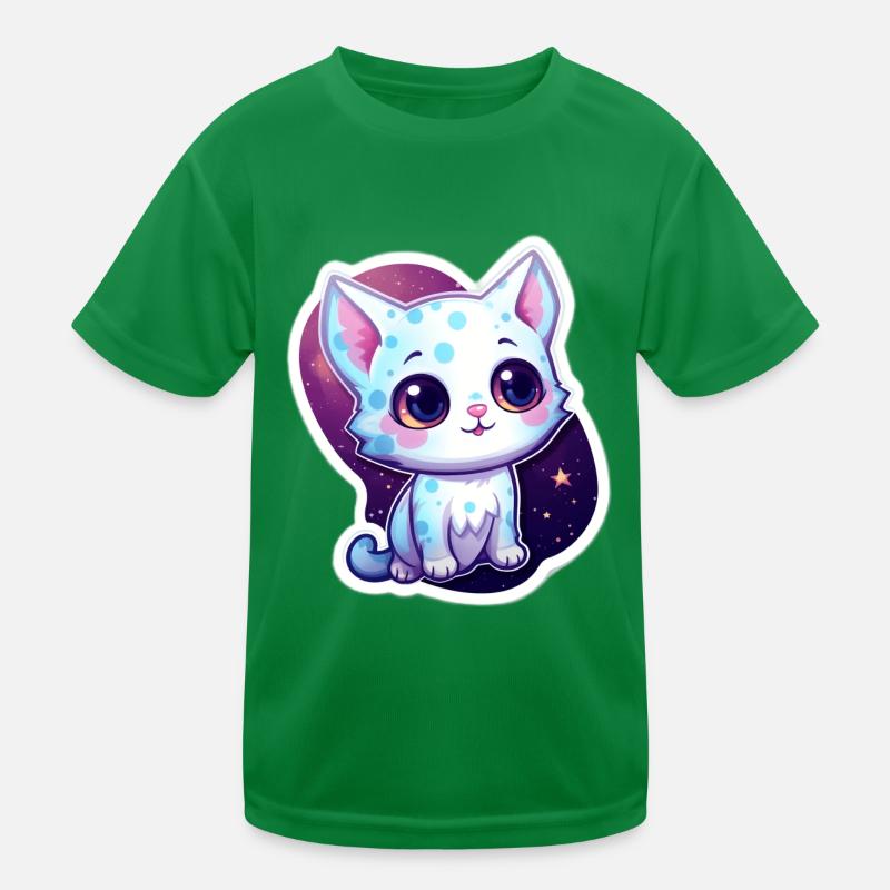 "Purrrfect Space Dreams" Kinder Funktions-T-Shirt