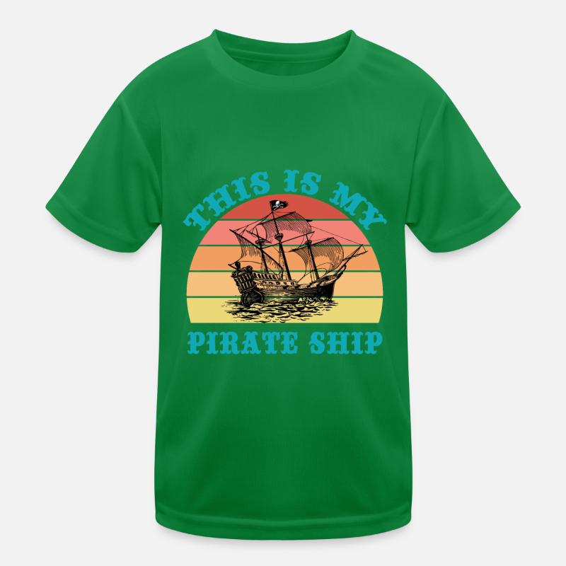 Ceci est mon bateau pirate T-shirt sport Enfant
