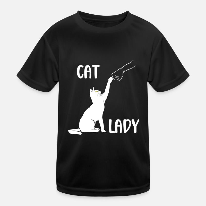 Cat Lady - Cat Fist Bump Kinder Funktions-T-Shirt