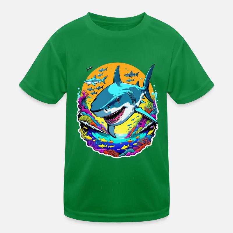 requin T-shirt sport Enfant