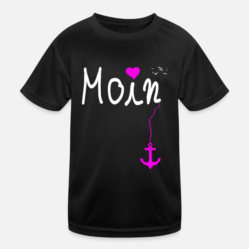 Moin Pink Pinker Glitzer Bling Prinzessin Kinder Funktions-T-Shirt