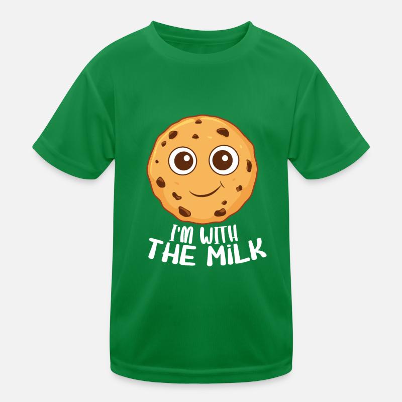 Süßer Keks - Ich bin mit der Milch Kinder Funktions-T-Shirt