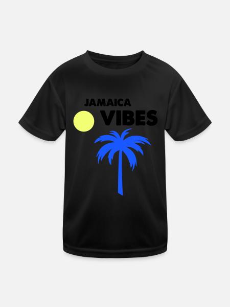 Jamaica Vibes - Kids Functional T-Shirt - black - Front