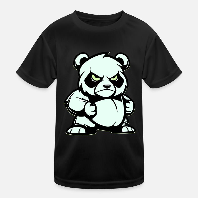 pandabär comic Kinder Funktions-T-Shirt