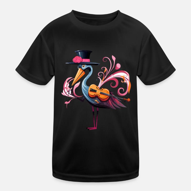 Fancy Flamingo Kids Functional T-Shirt