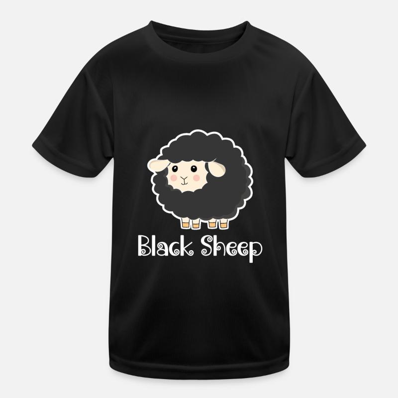 Schwarzes Schaf Kinder Funktions-T-Shirt