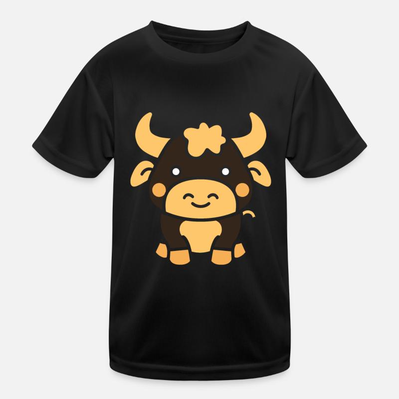 Stier Kinder Funktions-T-Shirt