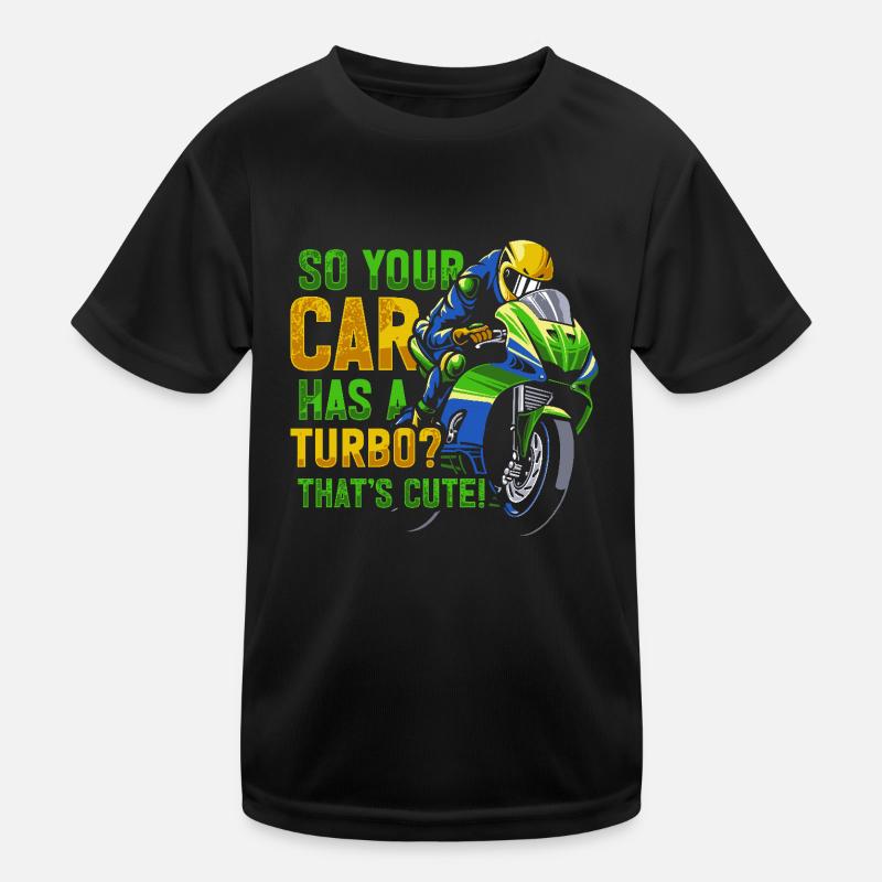 Moto de course de moto dicton T-shirt sport Enfant