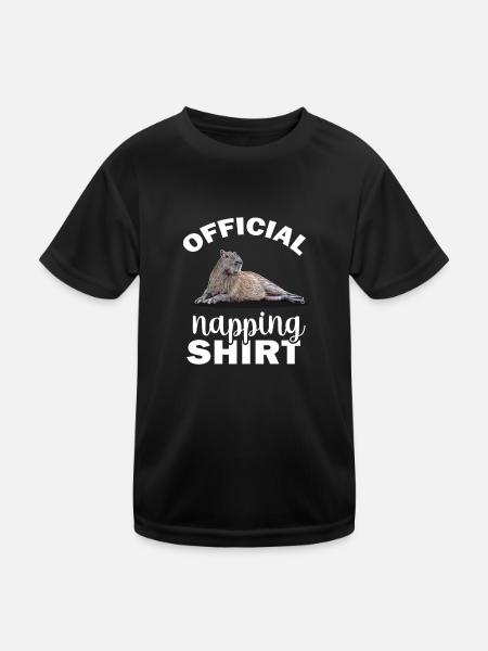 Capybara - T-shirt sport Enfant - noir - Devant