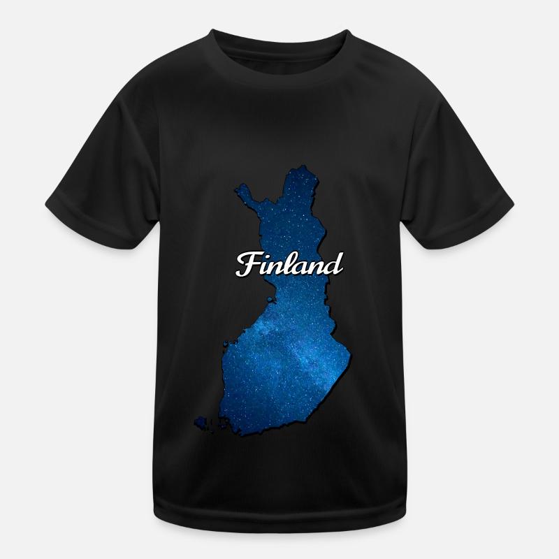 Carte de la Finlande finlande T-shirt sport Enfant
