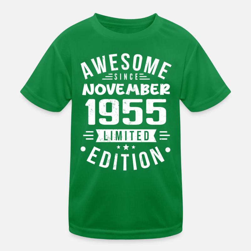 November 1955 Geschenkidee Legende November 1955 Kinder Funktions-T-Shirt