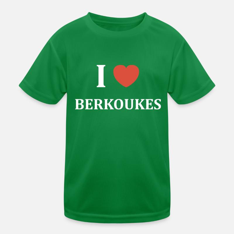 i love Berkoukes Kids Functional T-Shirt
