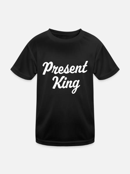 Present King - Kids Functional T-Shirt - black - Front