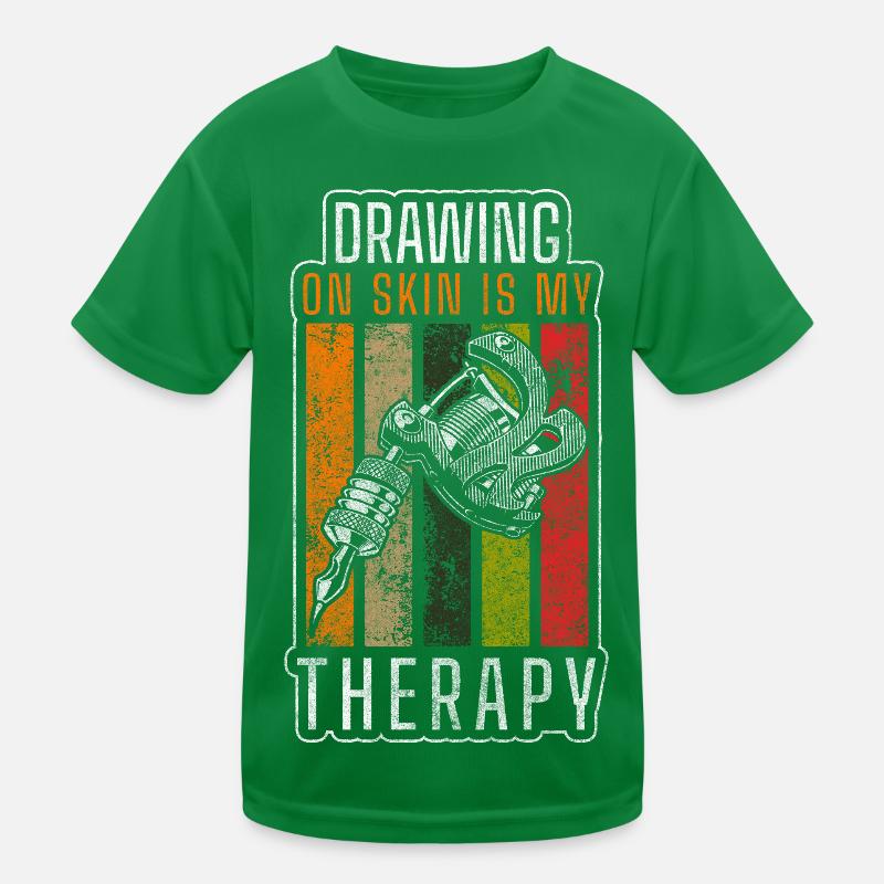 Tätowierer Körperkunst Beruf Kunst Kinder Funktions-T-Shirt