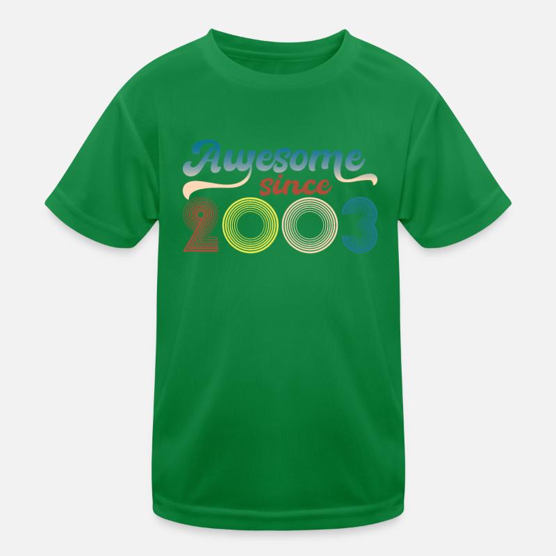 Fantastisch Seit 2003 Retro 19. Bitrthday Kinder Funktions-T-Shirt