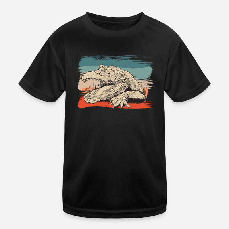 Illustration d’alligator de reptile animal T-shirt sport Enfant