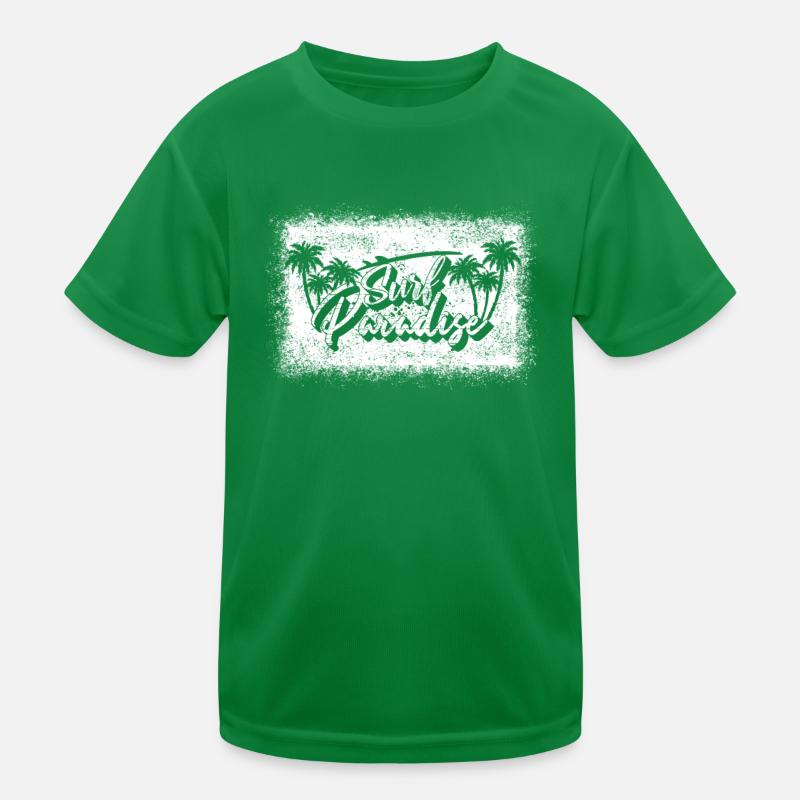 Surfing Barefoot Beach Surfer Board Daylight Saving Time Kids Functional T-Shirt
