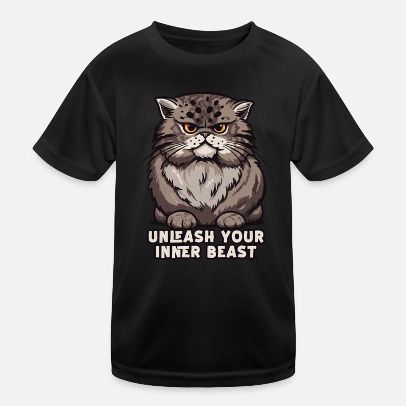 Unleash Your Inner Beast Owl Design Kids Functional T-Shirt
