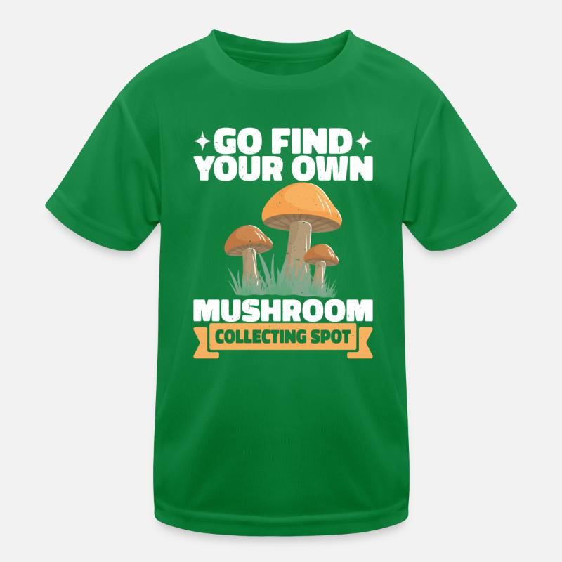 Endroits pour cueillir des champignons : aller à la T-shirt sport Enfant