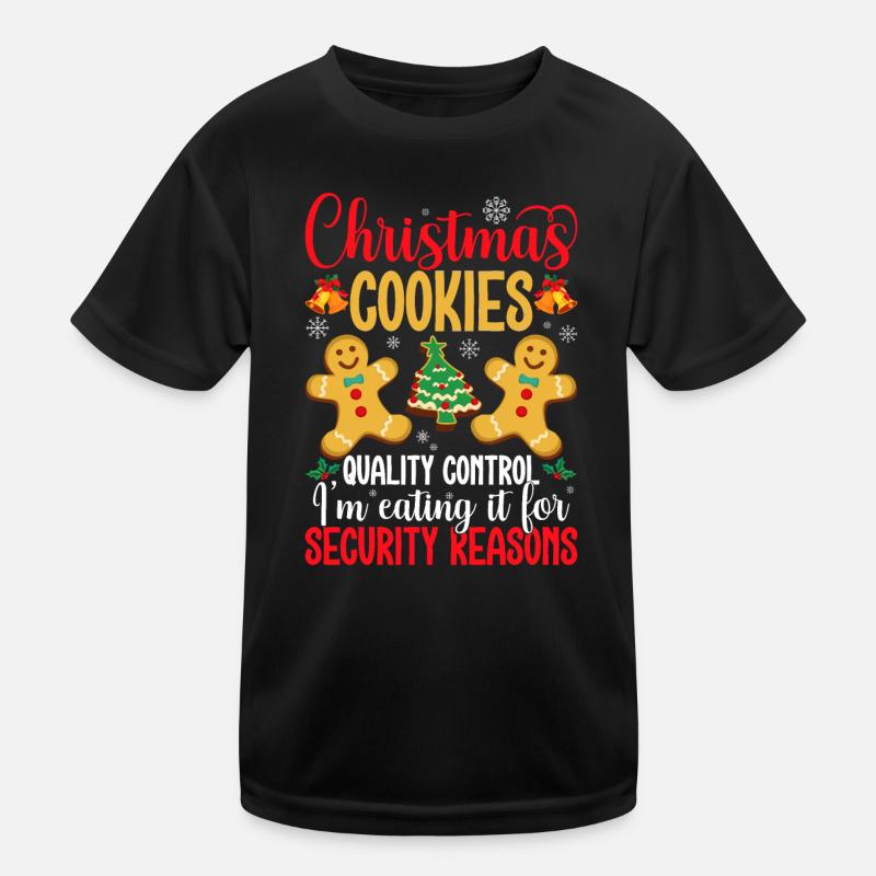 Contrôle de la qualité des biscuits de Noël : je mange T-shirt sport Enfant