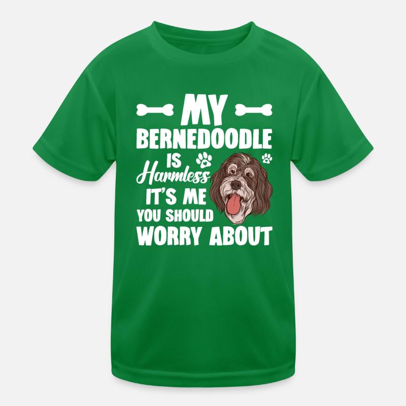 My Bernedoodle is harmless, to me you should Kids Functional T-Shirt